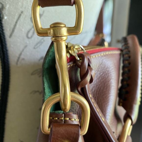 Dooney & Bourke Florentine Large Satchel in Chestnut - Picture 15 of 17